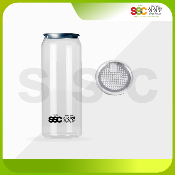 lon nhựa PET nắp nhôm xé
